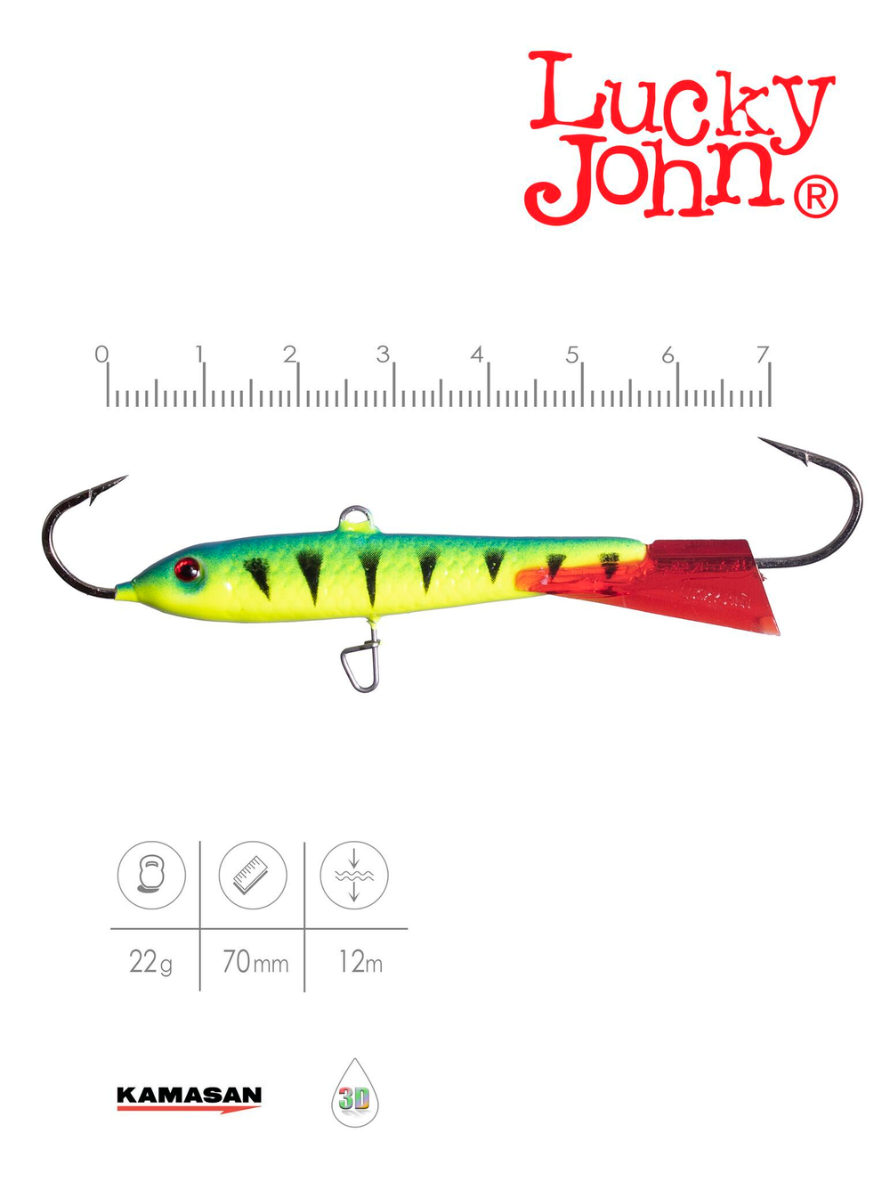 Балансир LUCKY JOHN Classic №7, цвет 36RT, арт. 81700-36RT