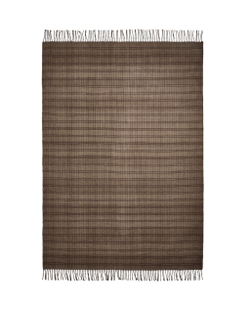Zara Home плед из полиэстера, хаки, в полоску, 140x190 см