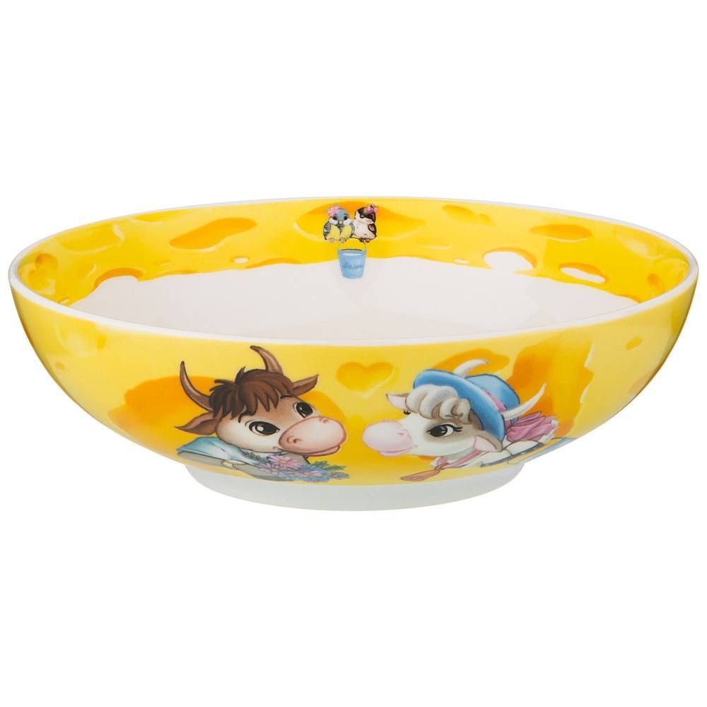 САЛАТНИК-ТАРЕЛКА СУПОВАЯ LEFARD "КОРОВКИ" 18*5,5СМ 750МЛ (КОР=36ШТ.)