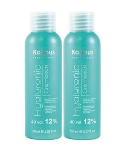 Kapous Professional Эмульсия окислительная (оксид, оксигент) Hyaluronic, 12%, кремообразная, 2*150 мл