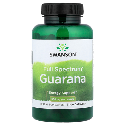 Swanson Vitamins, Full Spectrum®, гуарана, 500 мг, 100 капсул