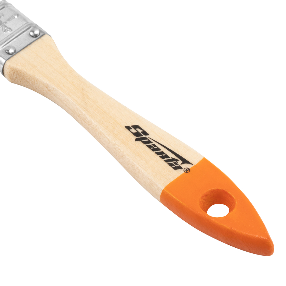 Кисть плоская Slimline 3/4" (20 мм) натуральная щетина, деревянная ручка Sparta