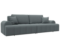 Диван прямой Лига-080, рогожка Амур 07 серый, Рогожка, 131111