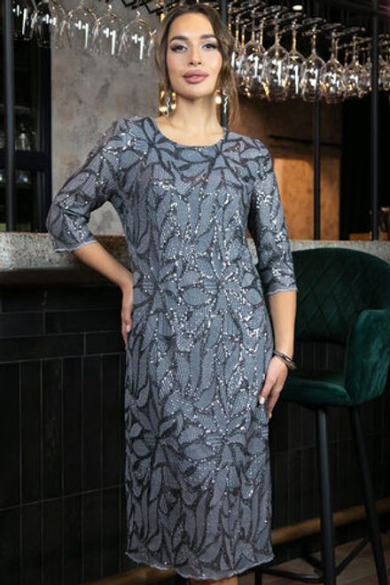 Платье Объятие ночи (серое) П11563 LT Collection
