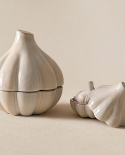 ZARA HOME БАНКА ДЛЯ ХРАНЕНИЯ «ЧЕСНОК», КРЕМОВЫЙ
