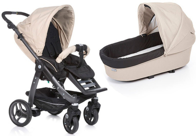 Детская коляска 2 в 1 Teutonia Cosmo (черная рама)