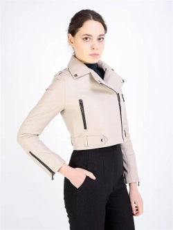 Косуха женская натуральная кожаная