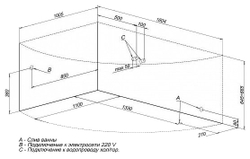 Акриловая ванна Aquanet Jamaica 160x100 L (с каркасом)