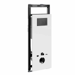 Инсталляция для унитаза WasserKraft Salm 27TLT.010.ME.WH.MB02 белая панель/кнопка черная матовая