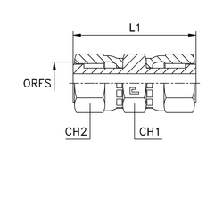 Соединение FH D10 ORFS 11/16 (обжатая гайка)
