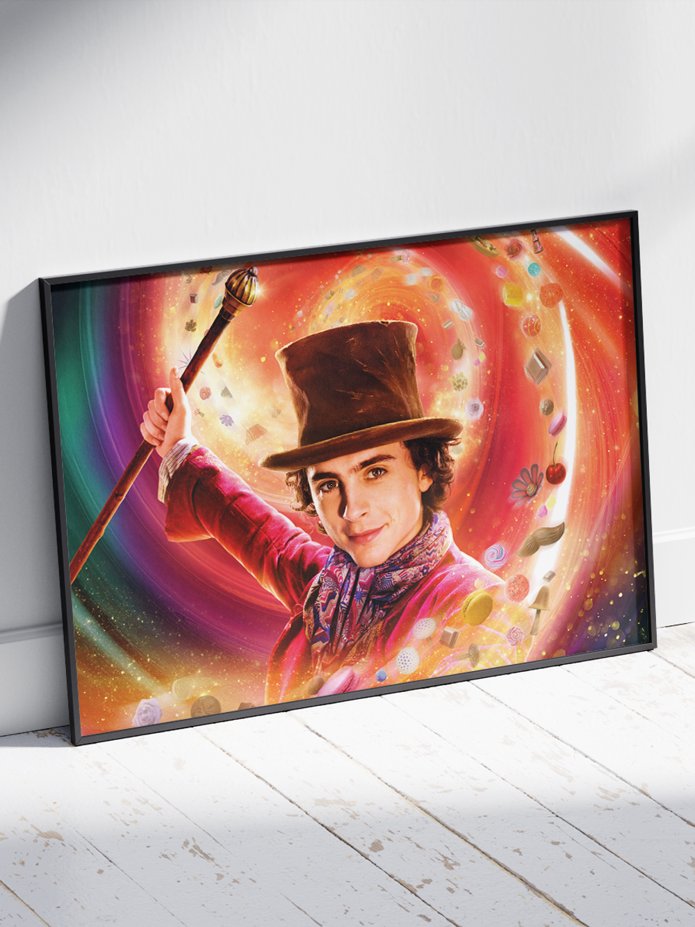 Постер плакат Тимоти Шаламе Сладости Wonka Вонка
