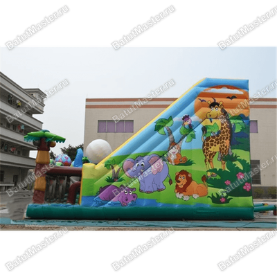 Надувная горка "Главный слон"