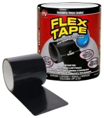 Клейкая лента, сверхпрочная армированная Flex Tape/ремонтная/сверхсильная/сварка/герметик/монтажная/усиленной фиксации/черная