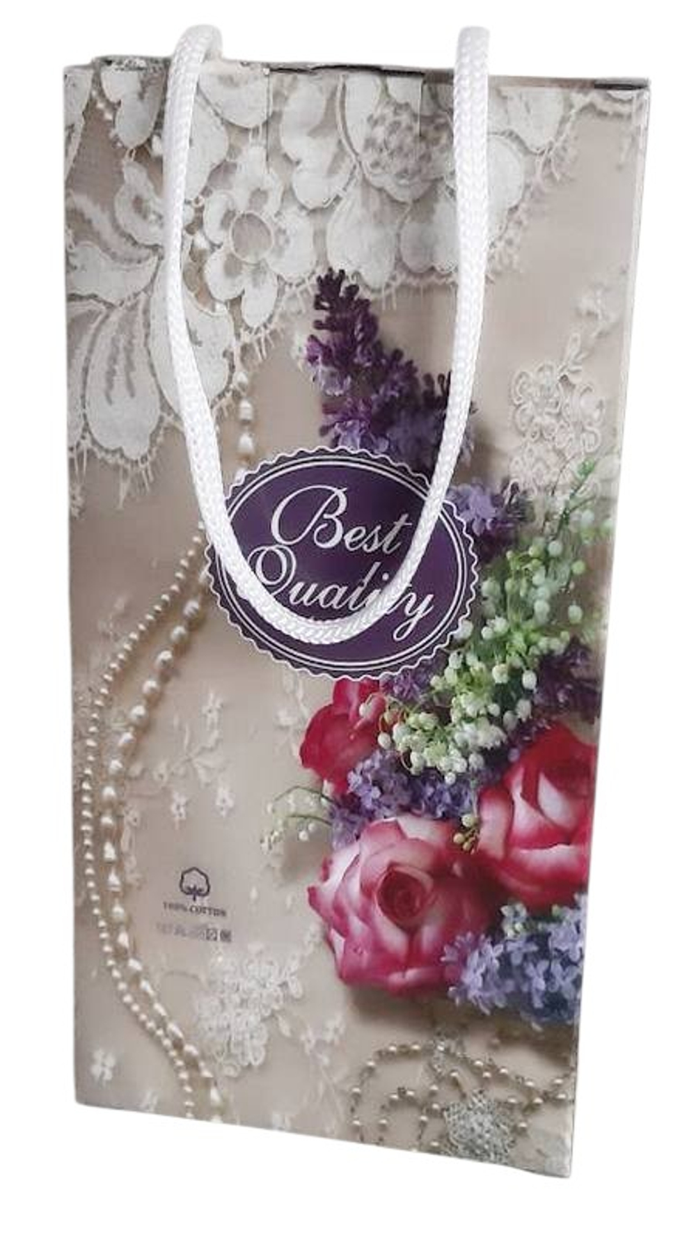 Полотенце вафельное в подарочной упаковке, 100% хлопок, Россия.