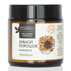 Зубной порошок mi&ko "Календула" укрепляющий, 50 г