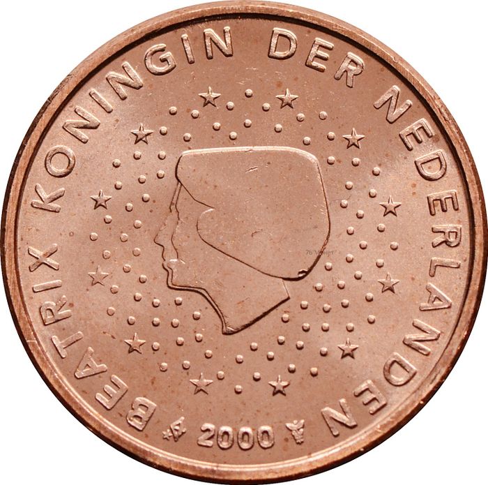2 евроцента 2000 Нидерланды (2 euro cent)