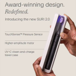 SURI Электрическая зубная щетка 2.0 Sonic Electric Toothbrush with UV Cleaning Travel Case, Midnight Black