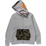A Bathing Ape Bathing Ape Sweatshirts Cotton Moderate No Fleece Lined Regular Zip Closure 0zxswmx05151p серый