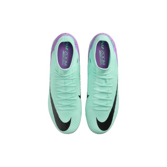 NIKE Mercurial Superfly 9 Футбольные бутсы MID Топ Зеленый-фиолетовый Унисекс