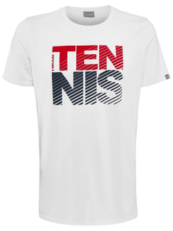 Футболка мужская теннисная Head Club Chris T-Shirt M - white