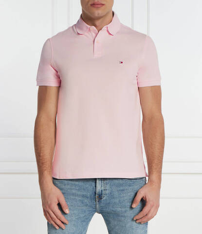 Поло Tommy Hilfiger - пудро-розовый(MW0MW17770)