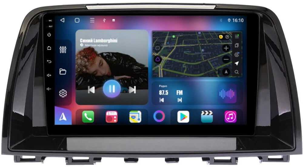 Магнитола для Mazda 6 2012-2014 - FarCar BM3012M на Android 13, QLED, TS10, 4Гб+32Гб, CarPlay, 4G SIM-слот