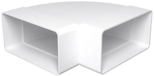 Колено горизонтальное 90 градусов для прямоугольных воздуховодов 60х120мм