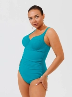 Купальник Zebra слитный мягкая чаша на каркасах (бирюза)