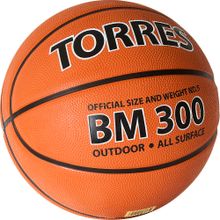 Мяч баскетбольный TORRES BM300 B02015, размер 5