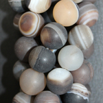 Агат коричневый матовый 8мм 10мм