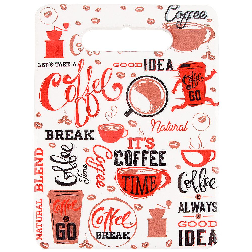 Подставка под горячее с пробкой "Coffee Time" 15*20*0.5см. (2вида) (подарочная упаковка)