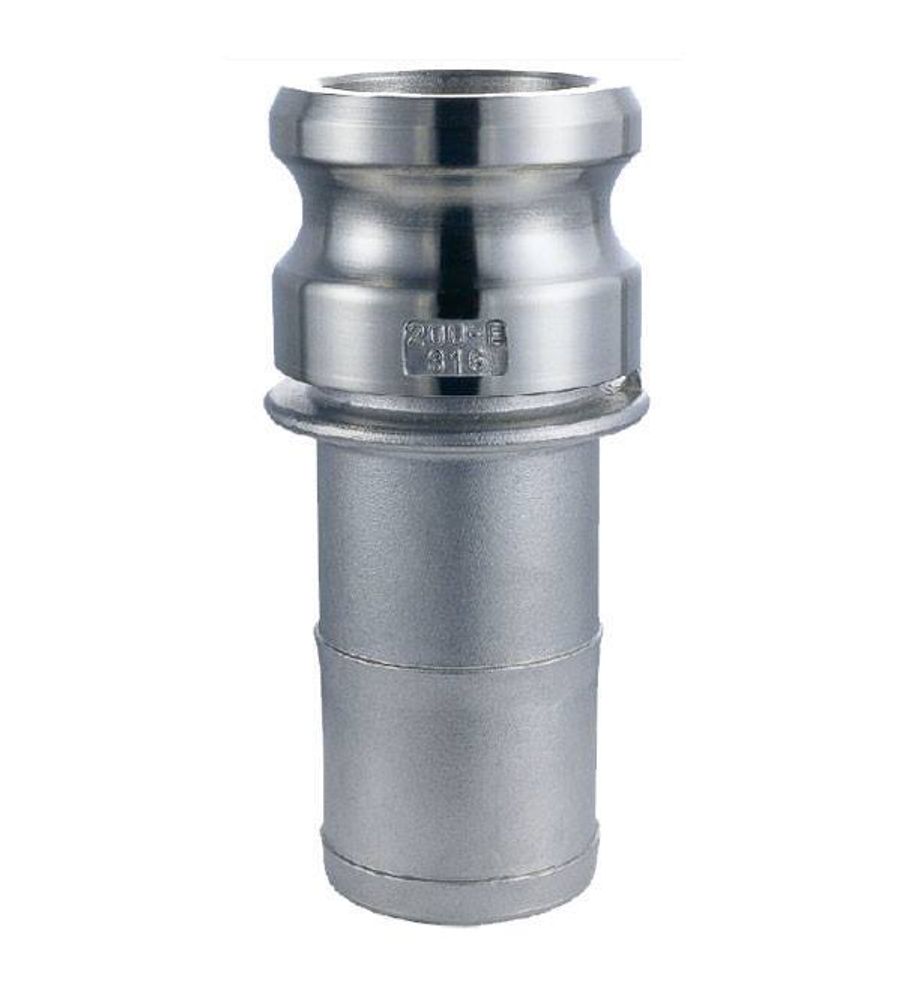 Кулачковое соединение (камлок) тип E, ниппель с хвостовиком 3/4 (нерж.) POWERMASTER