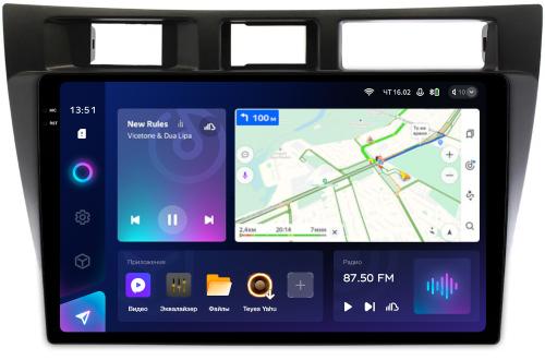 Магнитола для Toyota Mark II 110, Verossa 2000-2004 (вниз) - Teyes CC3-2K QLed Android 10, Быстрая, SIM-слот, CarPlay