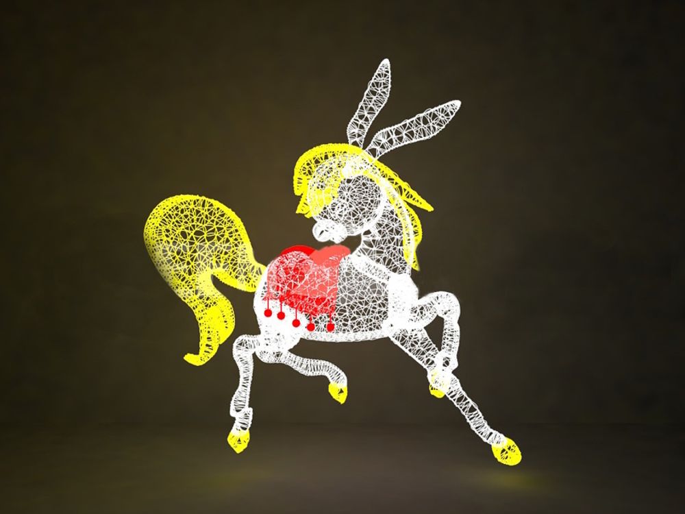 Светодиодная фигура "Конек-Горбунок"