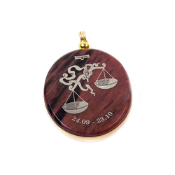 Кулон "Знак Зодиака" обсидиан