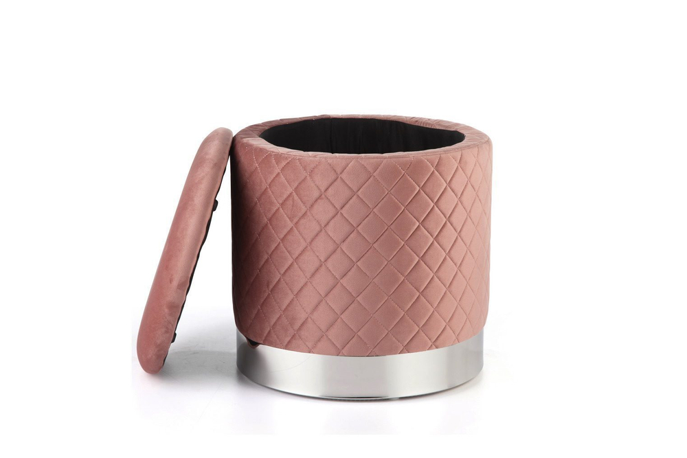 Пуф FS-006-40SV пепельно розовый