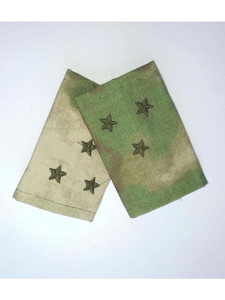 Фальшпогоны зеленый мох вышитые ст.лейтенант