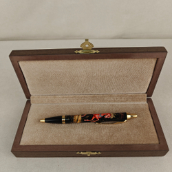 Ручка шариковая Parker "Сказочный конь" красный с ручной росписью в футляре