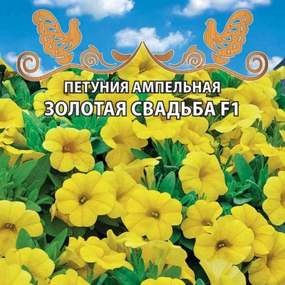 Петуния ампельная Золотая свадьба F1
