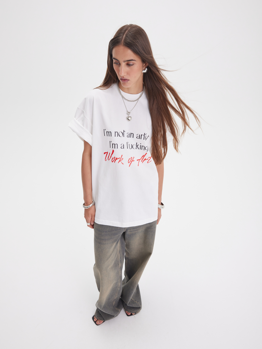 Футболка WORK OF ART, молочная