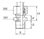 Штуцер FC DL10 BSPT 1/4" (в сборе)