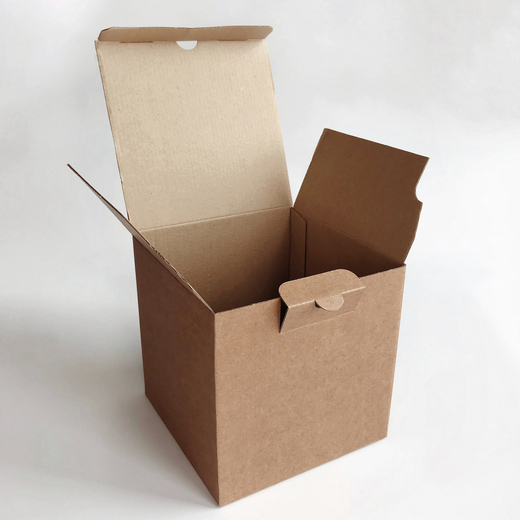 Коробка сундучок,  15 х 15 х 15 см, бурая