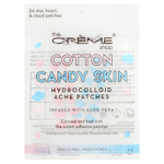 The Creme Shop, Cotton Candy Skin, гидроколлоидные патчи от акне, звезда, сердце и облака, 24 патча