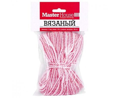 Шнур Master House Вязаный, полипропиленовый, без сердечника, 4мм, 20м