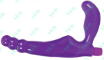 Фиолетовый вибратор-страпон GAL PAL