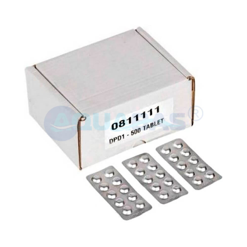 Таблетки DPD1 Аквамастер для опред. свободного хлора для фотометра и пултестера (500 шт) (0811111)