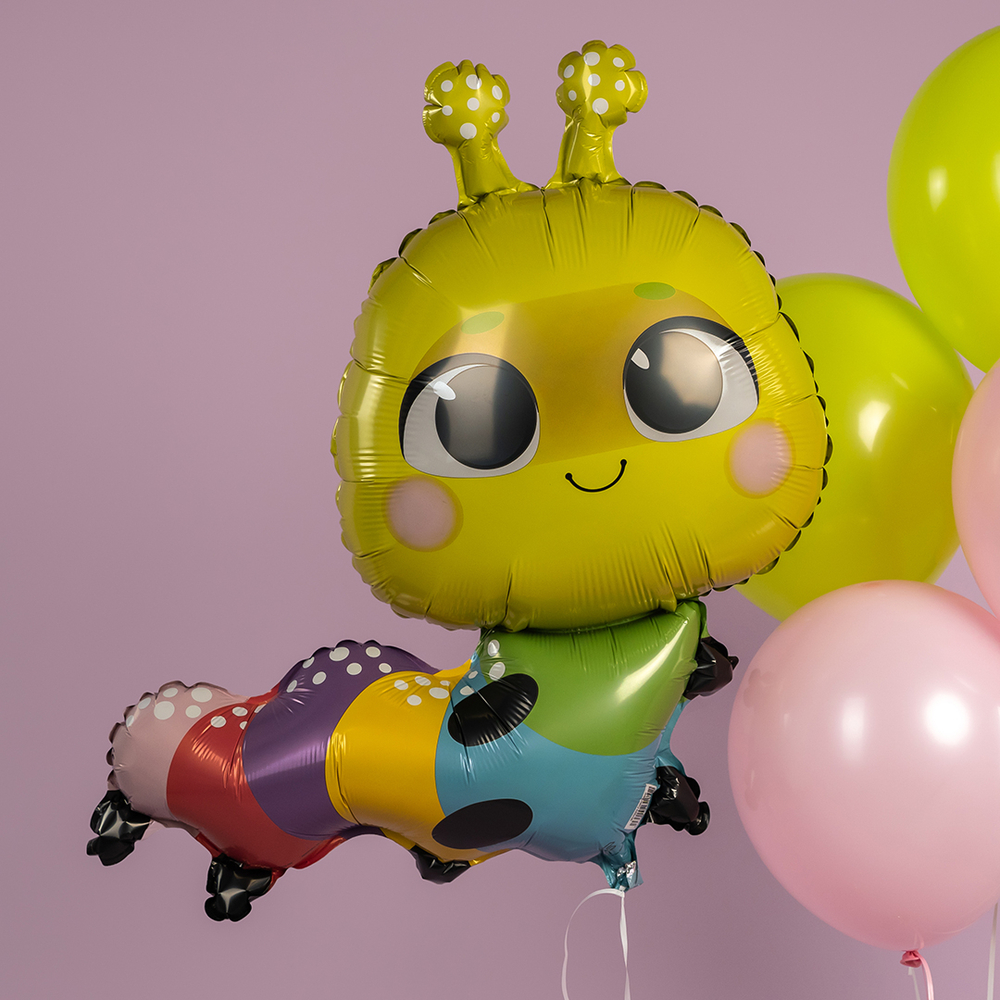 Фольгированный шар-фигура «Яркая гусеница», 84 см