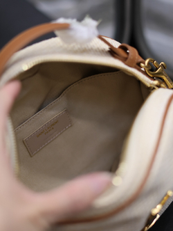 Saint Laurent Camera Bag in Raffia