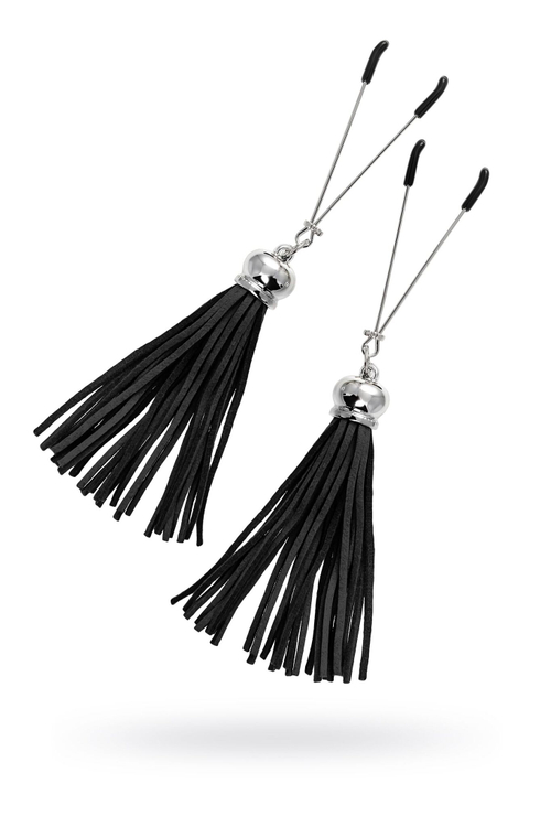 Зажимы на соски Pecado с замшевыми черными кисточками