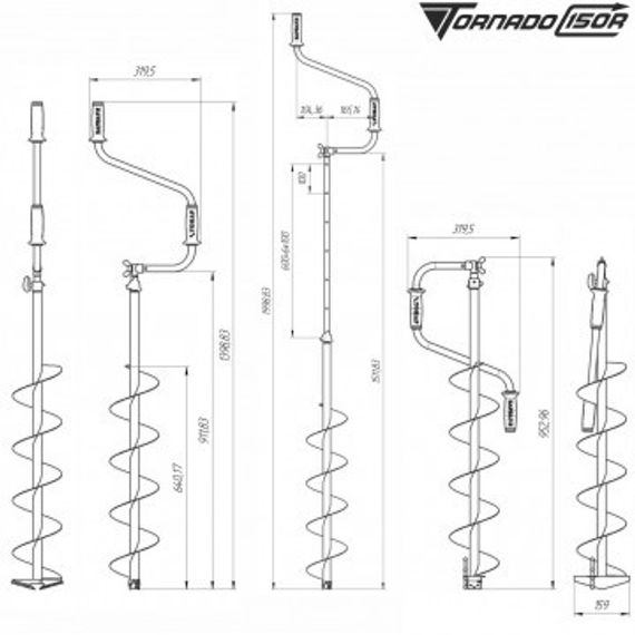 Ледобур Тонар ТОРНАДО-М2 150 (R) (правое вращение) LT-150R-1